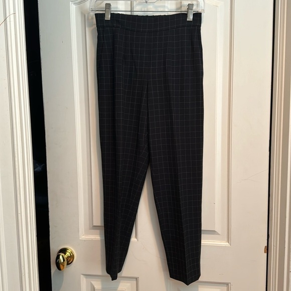 Babaton black pants with white squares